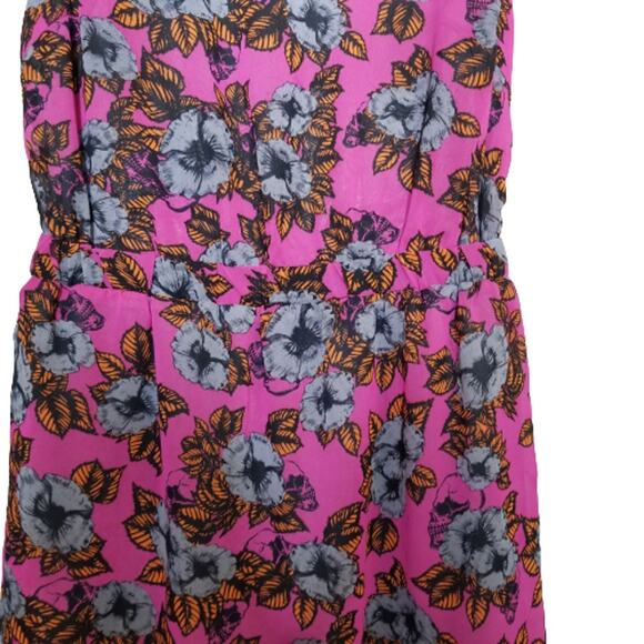 Forever 21 Pink Floral Mini Dress Small - Picture 4 of 6